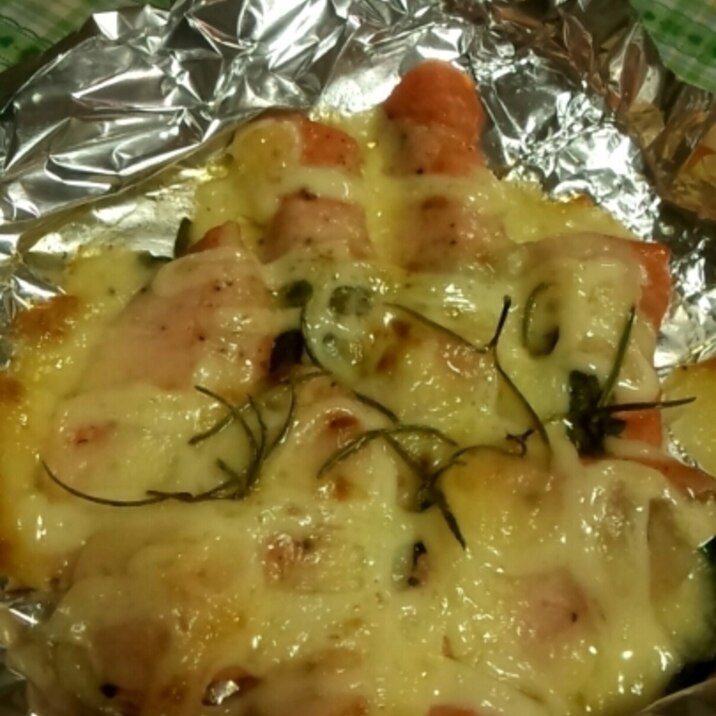 お刺身用サーモンのパパッとマヨチーズ焼き レシピ 作り方 By Oきのこo 楽天レシピ